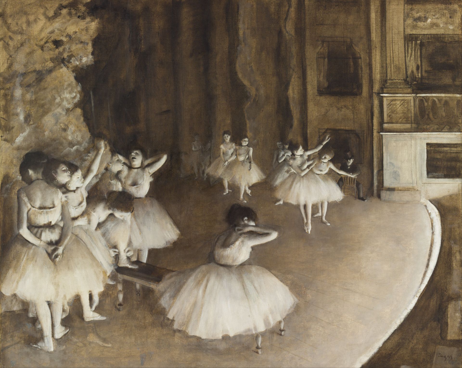 Edgar Degas - Ballet Rehearsal 